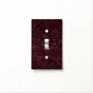 Velvety Wine Damask Bordeaux Sangria Grunge Glam Light Switch Cover