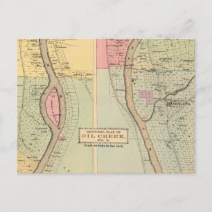 Venango County Pennsylvania, Creek Crawford County Postcard