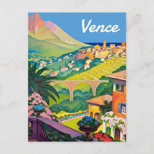 Vence, French Riviera, France, Postcard