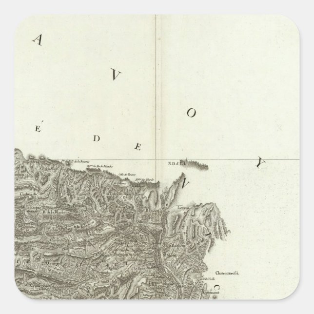 Vence Square Sticker (Front)