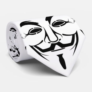 Vendetta mask neck tie