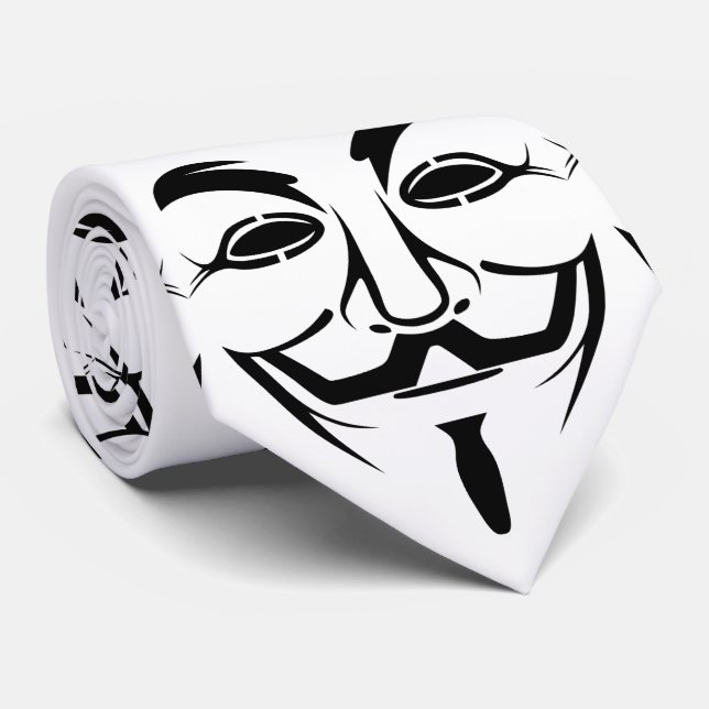 Vendetta mask neck tie (Rolled)