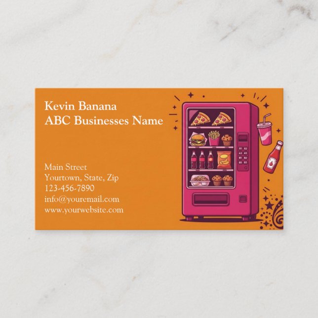 Vending Machine Business Card (Front)