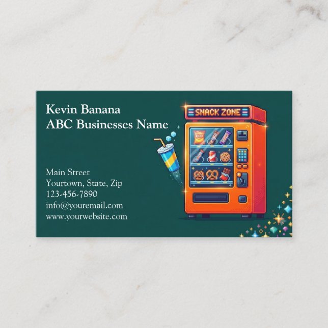 Vending Machine Business Card (Front)