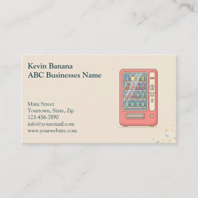 Vending Machine Business Card (Front)