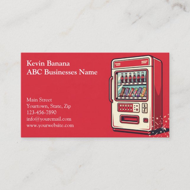 Vending Machine Business Card (Front)