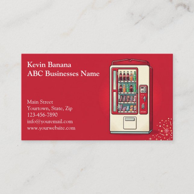 Vending Machine Business Card (Front)