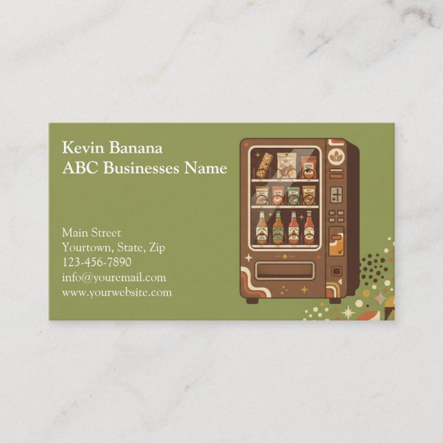 Vending Machine Business Card (Front)