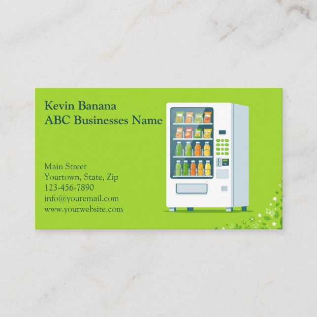 Vending Machine Business Card (Front)