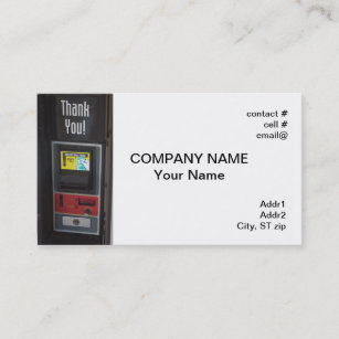 vending machine business card