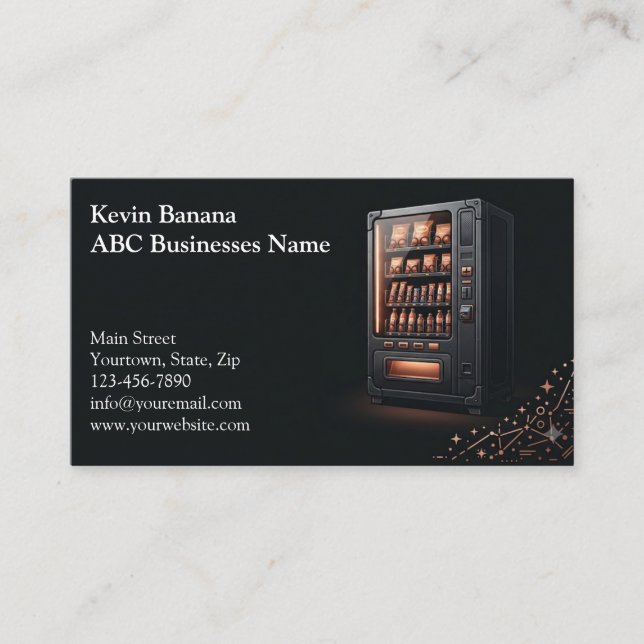 Vending Machine Business Card (Front)