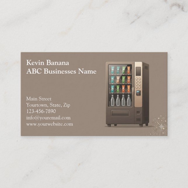 Vending Machine Business Card (Front)