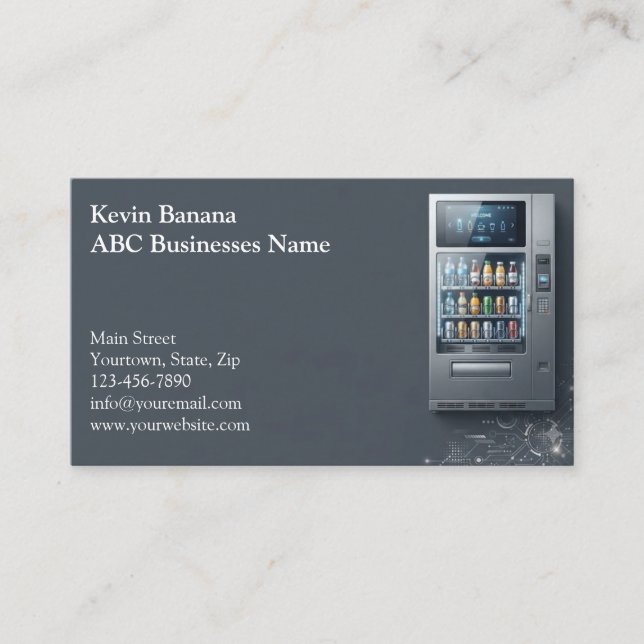 Vending Machine Business Card (Front)