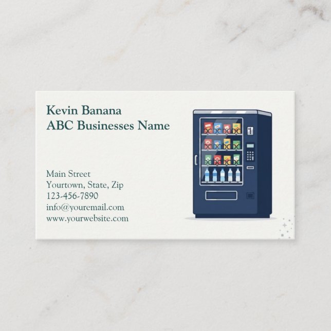 Vending Machine Business Card (Front)