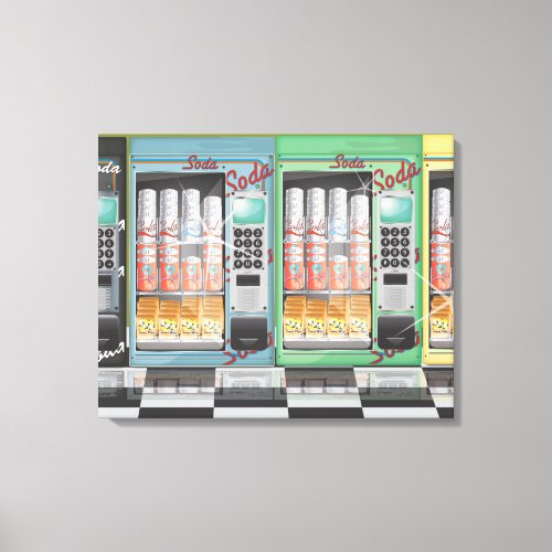 Vending Machine Canvas Print
