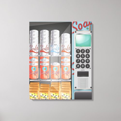 Vending Machine Canvas Print