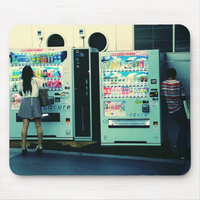 Vending Machines in Japan Postcard Mouse Pad (Front)