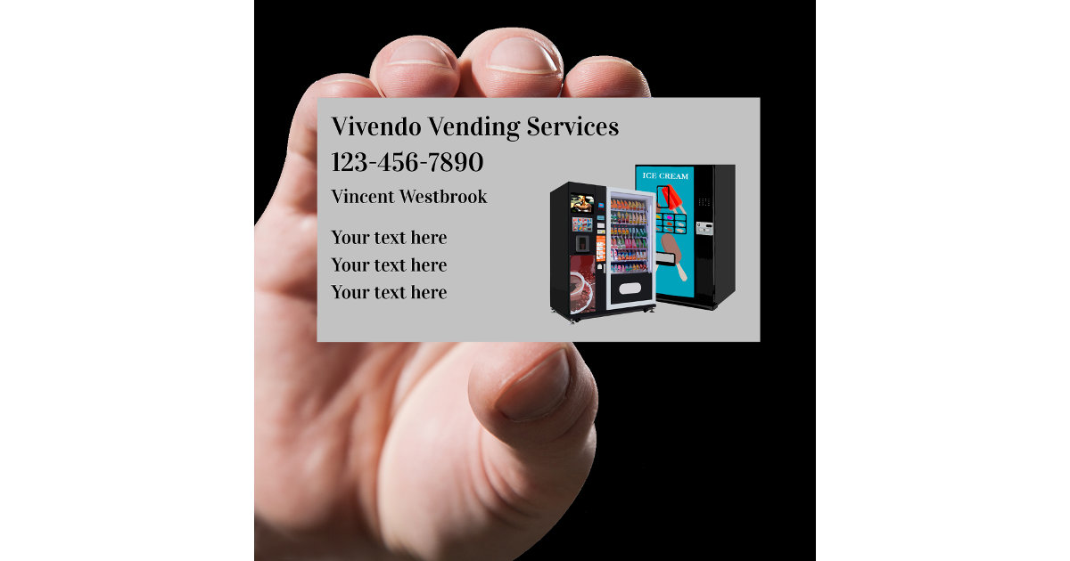 Vending Machines Themed Business Card Template Zazzle