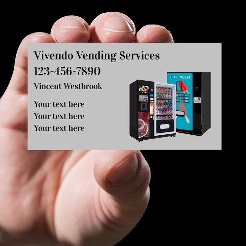 Vending Machines Themed Business Card Template