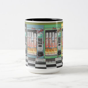 Vending Machine's Vintage Diner Two-Tone Coffee Mug