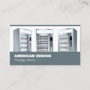 Vending Service Vendor Food Snack Business Card