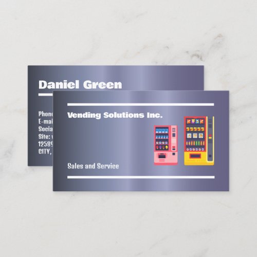 Vending Vendor Business Card