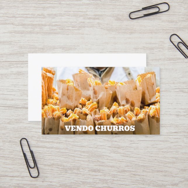 Vendo churros business card (Front/Back In Situ)
