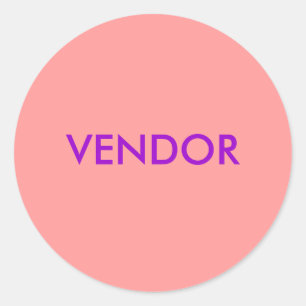 VENDOR CLASSIC ROUND STICKER