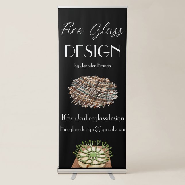 Vendor Display Vertical Retractable Banner (Front)