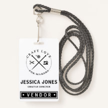 Vendor Show / Craft Fair NameTag