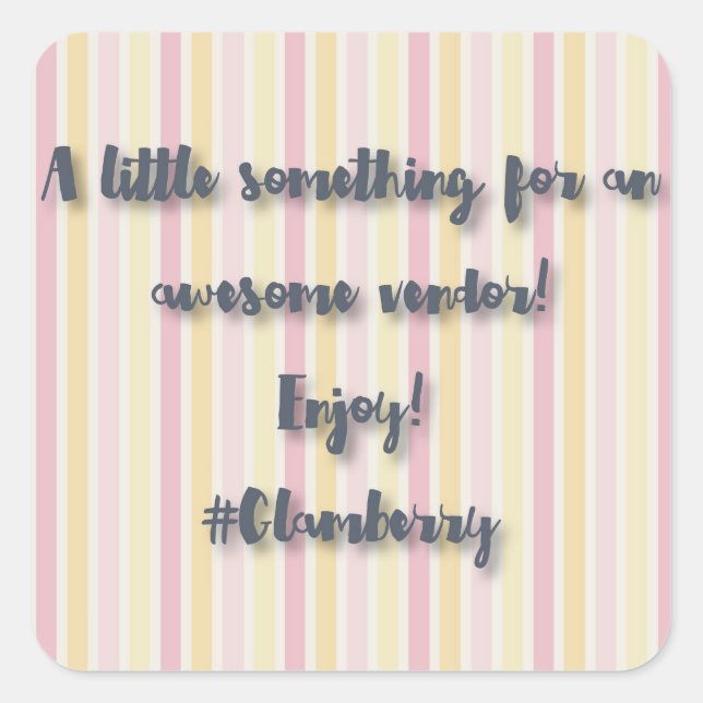 Vendor Stickers (Front)