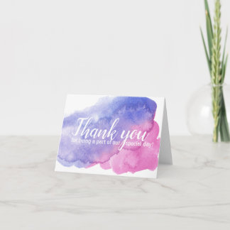 Vendor Thank You Note Card