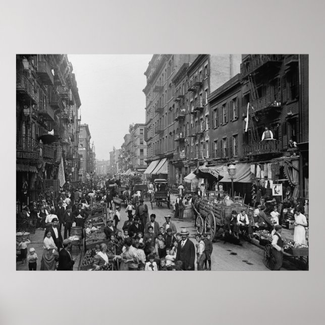 Vendors on Mulberry Street Poster (Front)
