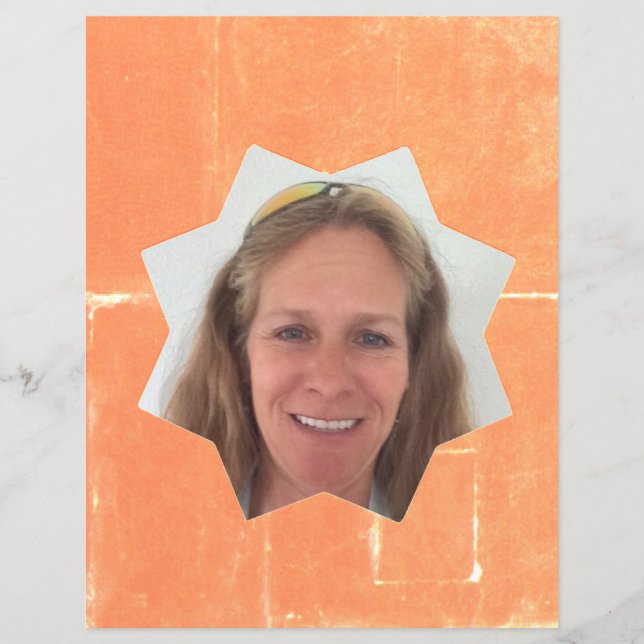 Vendredi Orange Small Sun Photo Frame  (Front)