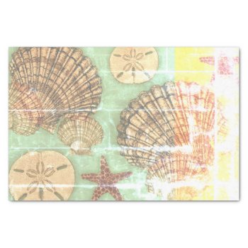 Vendredi Seashells Tissue Paper by Eclectic_Ramblings at Zazzle