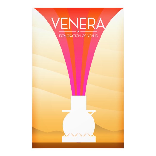 Venera Exploration of Venus Photo Print (Front)