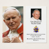 Venerable Pope John Paul II (Front & Back)