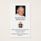 Venerable Pope John Paul II (Back)