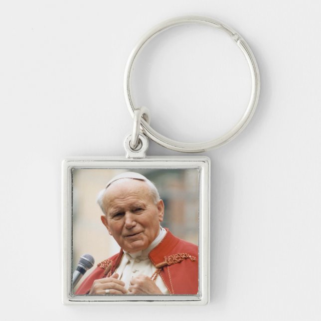 Venerable Pope John Paul II Keychain (Front)