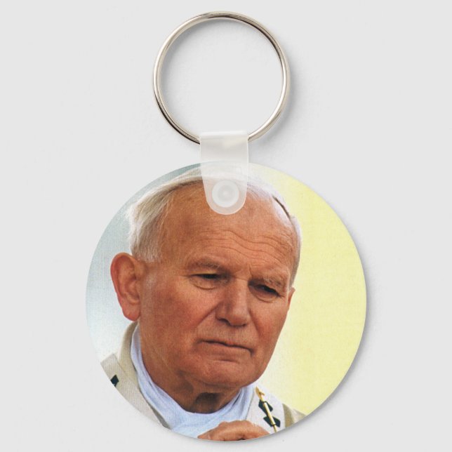Venerable Pope John Paul II Keychain (Front)
