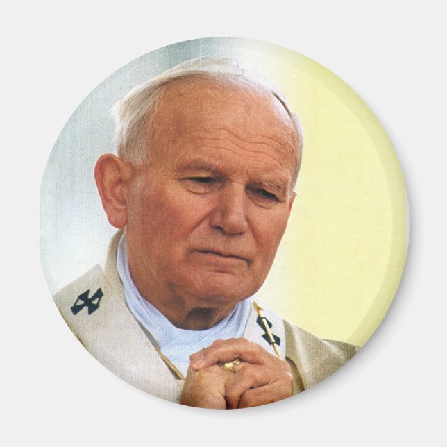 Venerable Pope John Paul II Magnet (Front)