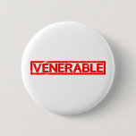 Venerable Stamp Pinback Button