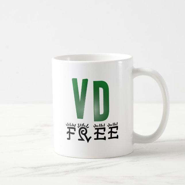 Venereal Disease Free Coffee Mug (Right)