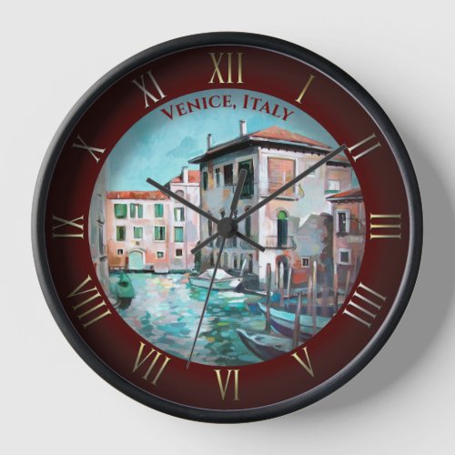 Venetian Boats Clock