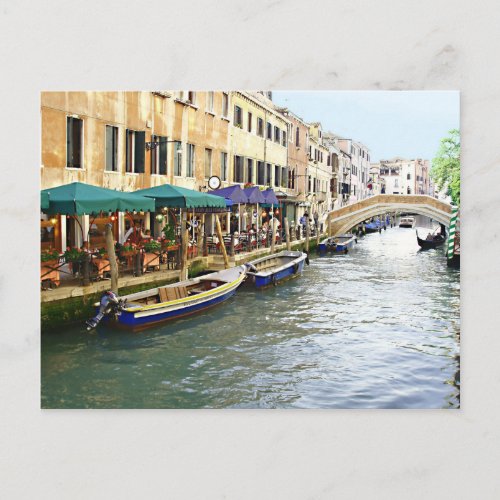 Venetian Cafes Postcard