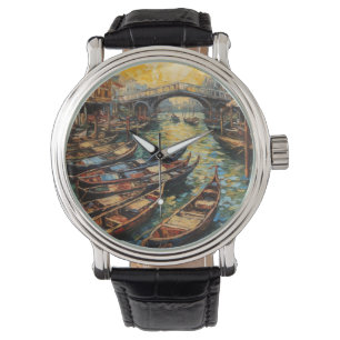Venetian Canal Impressionist Wrist Watch