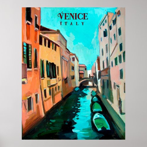 Venetian Canal Poster