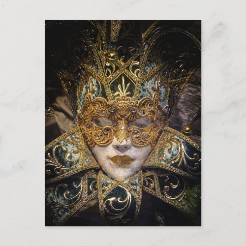 Venetian Carnival Mask Postcard