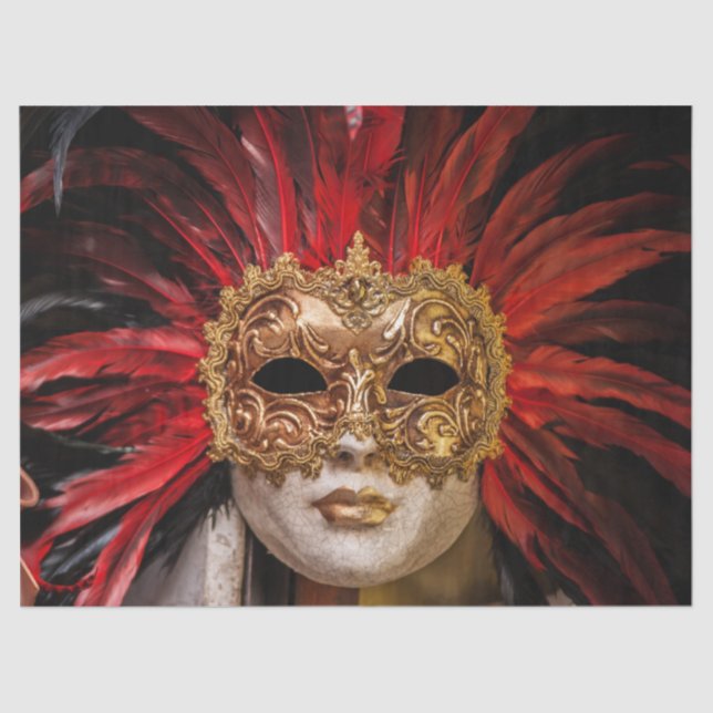 venetian carnival mask tissue paper (Front)