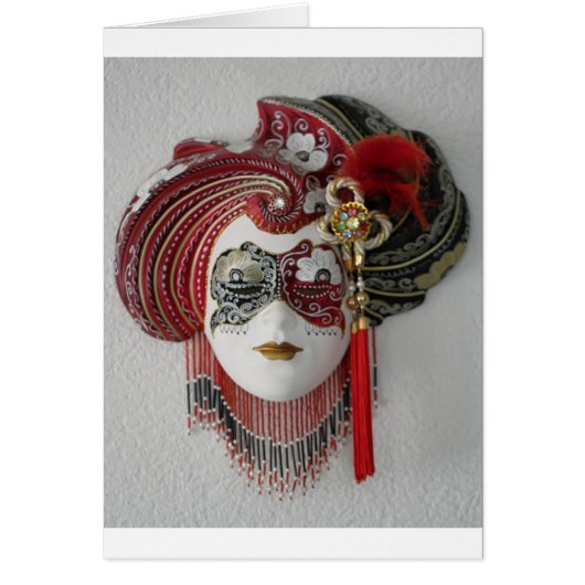 Venetian Ceramic Mask Cards (Front)